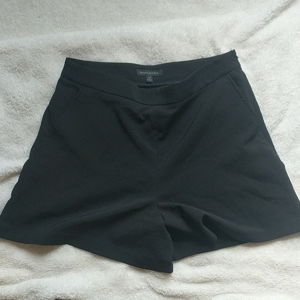 High waisted black shorts